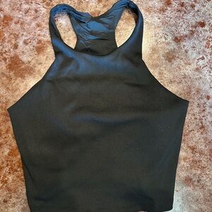 Black ribbed Racerback Tank Top Pilates